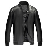 Faux Leather Jacket With Fleece Lining