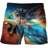 Animal Print Board Shorts