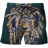 Animal Print Board Shorts