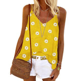 Printed Cotton Shirt Sleeveless