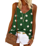 Printed Cotton Shirt Sleeveless