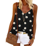 Printed Cotton Shirt Sleeveless