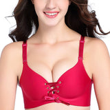 Lace-Up Seamless Bra