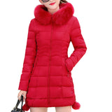 Fur-lined Thick Down Parka